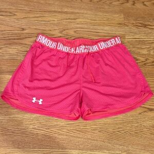 Under Armour Women's Vibrant Pink Athletic Shorts